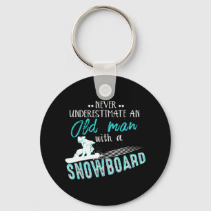 Mens Snowboarding Gifts Funny Cute Snowboard For M Key Ring