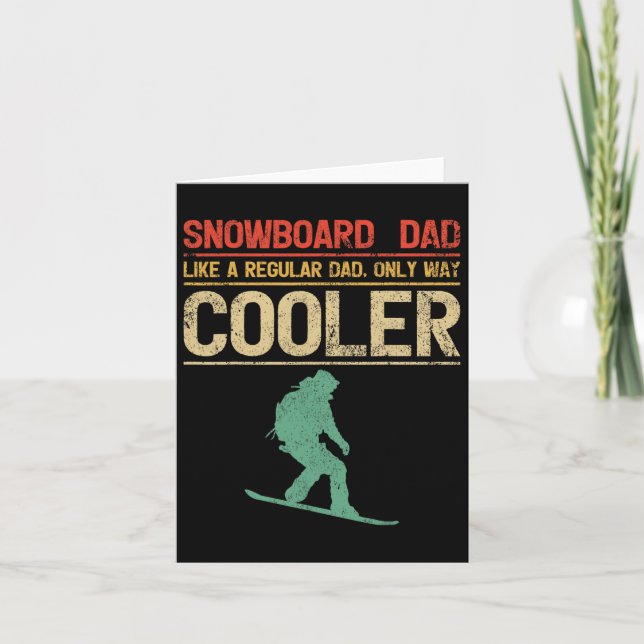 Mens Snowboarding Snowboard Dad Like A Regular Dad Card (Front)