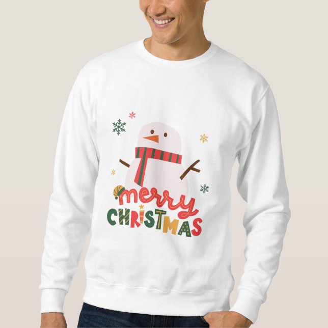 Men's Snowman Christmas Shirt (Front)