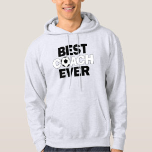 Men's Soccer BEST COACH EVER Soccer Coach's Sports Hoodie