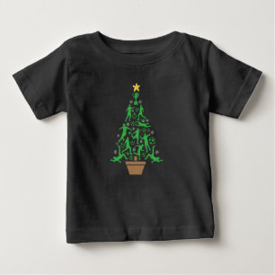 Men's Soccer Christmas Tree Baby T-Shirt