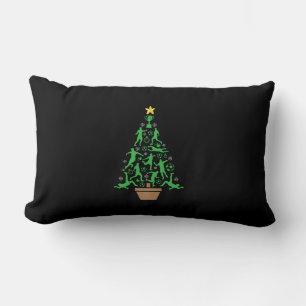 Men's Soccer Christmas Tree Lumbar Cushion