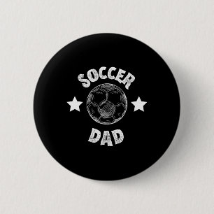 Mens Soccer Dad Family Football Team Player Sport 6 Cm Round Badge