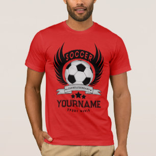 Mens Soccer Fan Name Number Birthday Gifts T-Shirt