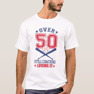 Mens Softball Coach 50 Year Old 50Th Birthday Coac T-Shirt