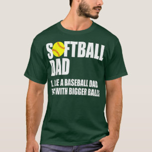 Mens Softball Dad Definition Funny T-Shirt