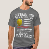 Mens Softball Dad Like A Baseball Dad Definition F