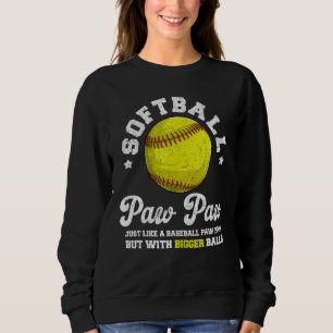 Mens Softball Paw Paw Like Baseball But With Bigge Sweatshirt