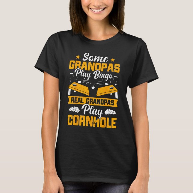 Mens Some Grandpas Play Bingo Real Grandpas Play C T-Shirt (Front)