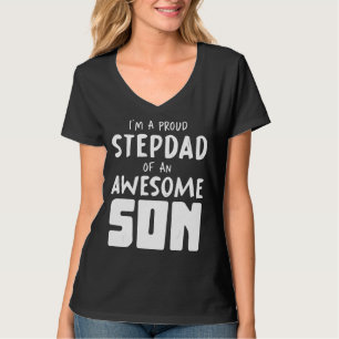 Mens Son Bonus Dad Proud Stepfather Daddy Fathers T-Shirt