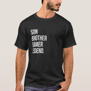 Mens Son Brother Gamer Legend Computer Game Vide T-Shirt