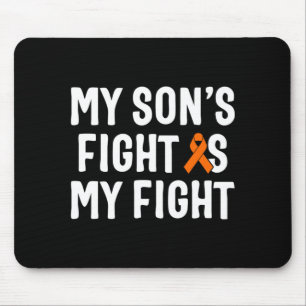 Mens Sons Fight Is Fight Leukaemia Awareness Mouse Pad