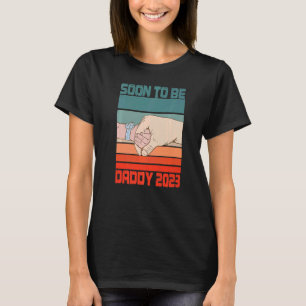 Mens Soon to Be Daddy 2023 Expectant Dad To Be Pap T-Shirt