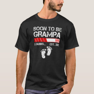 Mens Soon To Be Grampa Est 2023 For Men New Gran T-Shirt