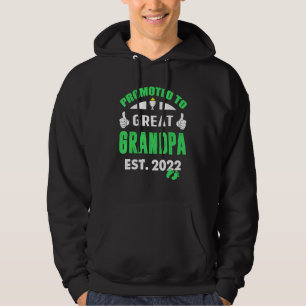 Mens Soon To Be Grandpa 2022 Promoted To Great G Hoodie