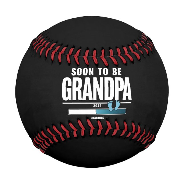 Mens Soon To Be Grandpa EST. 2025 New Grandpa  Baseball (Front)