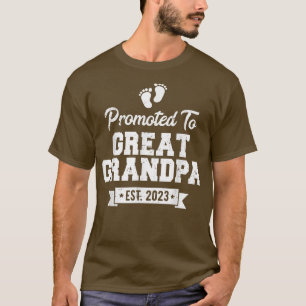 Mens Soon To Be Great Grandfather Promoted to Grea T-Shirt