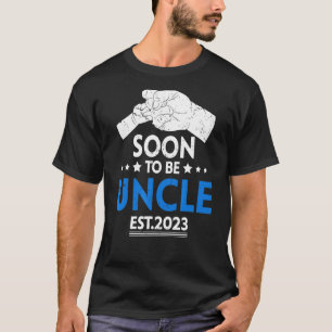 Mens Soon To Be Uncle 2023 Father's Day First Time T-Shirt