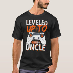 Mens Soon To Be Uncle Levelled Up To Uncle Future  T-Shirt