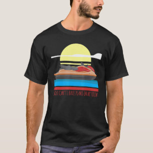 Mens Sorry I Can't I Have Plans On My Toon Boat C T-Shirt