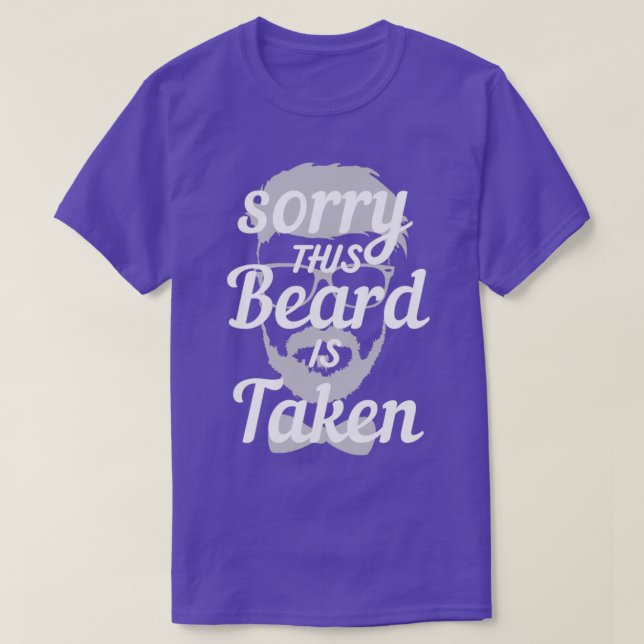 Mens Sorry This Beard is Taken 17 T-Shirt (Design Front)
