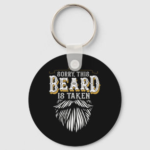 Mens Sorry This Beard Is Taken Country Retro Valen Key Ring