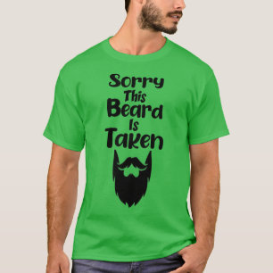 Mens Sorry This Beard is Taken Country Retro Valen T-Shirt