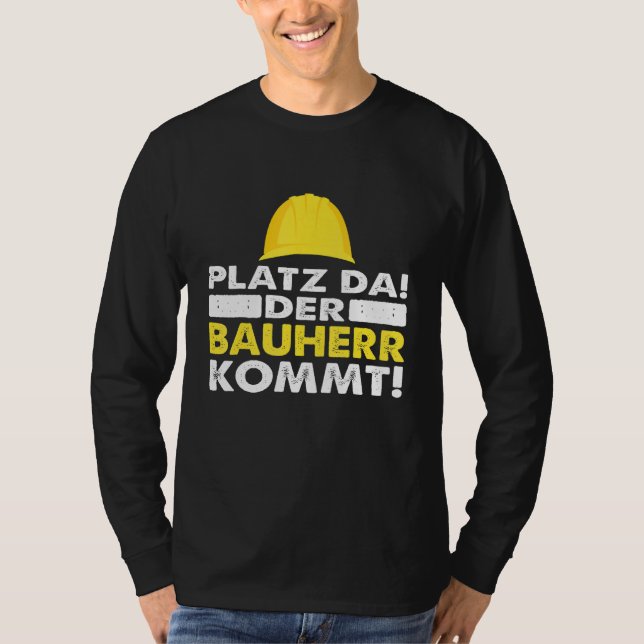 Mens Space As The Builder Comes T-Shirt (Front)