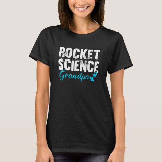 Mens Space Engineering Aerospace Grandpa Rocket Sc T-Shirt (Front)