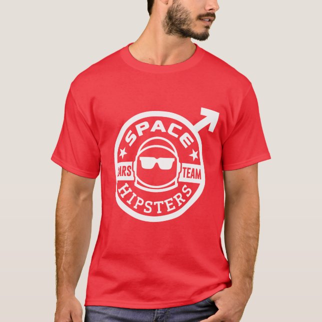 Men's Space Hipsters® Mars Team T-shirt (Front)