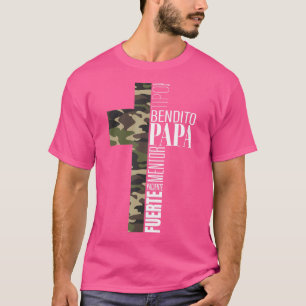 Mens Spanish Christian Dad Dia Del Padre Regalos T-Shirt