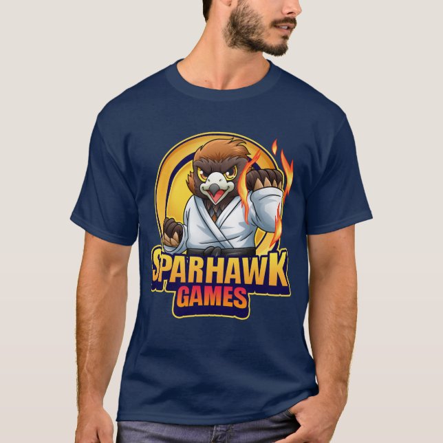 Men's SparhawkGames logo tshirt (Front)