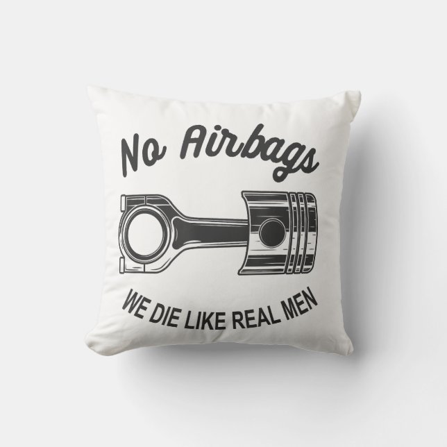 Mens Speed Racing Sports Car No Airbags - We Die L Cushion (Front)