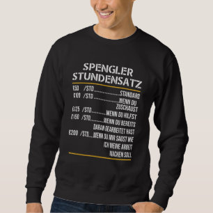 Mens Spengler Hourly Set Carpenters Plumbers Craft Sweatshirt