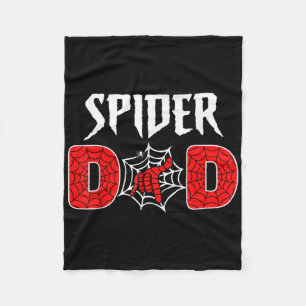 Mens Spider Web Dad Fathers Day Cool Dad  Fleece Blanket