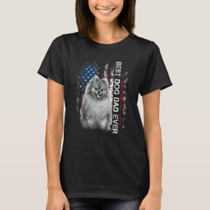 Mens Spitz Dad Vintage American Flag Father s Day T-Shirt