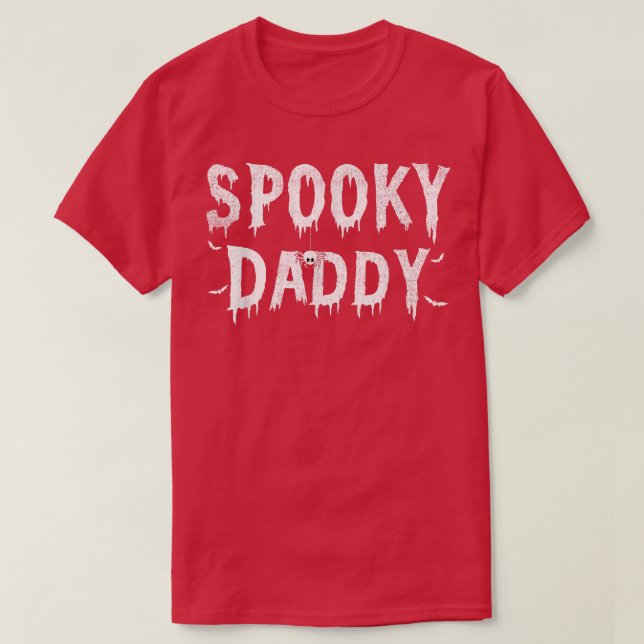 Mens Spooky Daddy Matching Family Funny Halloween  T-Shirt (Design Front)