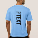 Mens Sport Activewear Back Side Print Blue T-Shirt<br><div class="desc">Add Your Text Here Modern Back Design Print Template Mens Sport-Tek Competitor Activewear T-Shirt.</div>