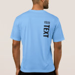Mens Sport-Tek Activewear Back Print Template T-Shirt<br><div class="desc">Add Your Text Here Modern Back Design Print Template Mens Sport-Tek Competitor Activewear Carolina Blue T-Shirt.</div>