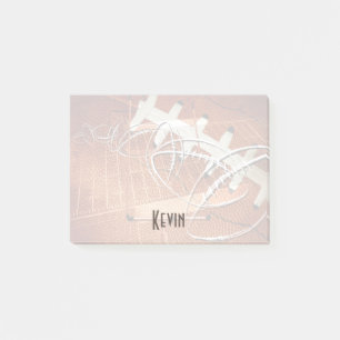 mens sports football his name custom post-it notes