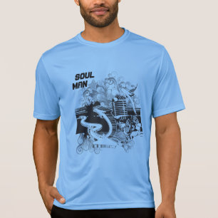  Men's Sports Tek T-Shirt Blue Soul Man
