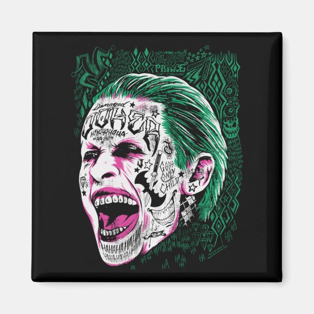 Mens Squad Prince Portrait Magnet (Front)