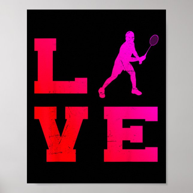 Mens Squash Shuttle Badminton Women  Poster (Front)