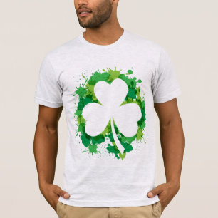 Mens St. Patricks Clover T-Shirt