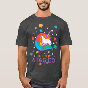 Mens Stag Do Party Unicorn, Funny matching set, 1  T-Shirt
