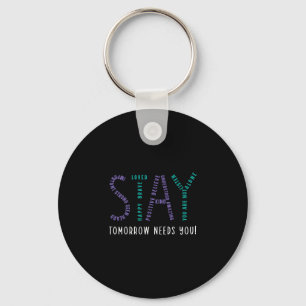 Mens stay tomorrow needs prevention awareness key ring