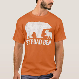 Mens Stepdad Bear Fathers Day Shirts, Funny Cub Ki T-Shirt