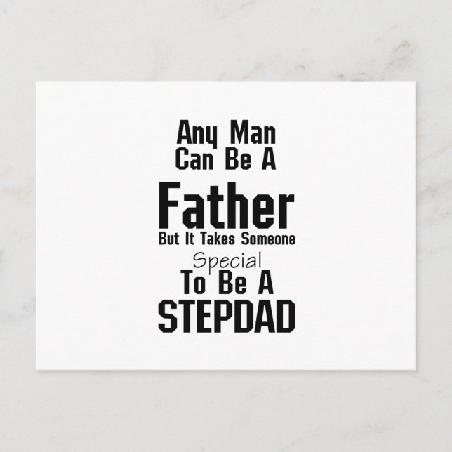 Mens Stepdad Gift Dads Stepdad Grandpa Postcard (Front)