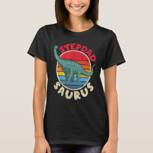 Mens Stepdad Saurus I Brachiosaurus Diplodocus I F T-Shirt