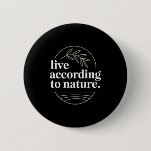 Mens Stoic Philosoper Quote Motivational Stoicism  6 Cm Round Badge